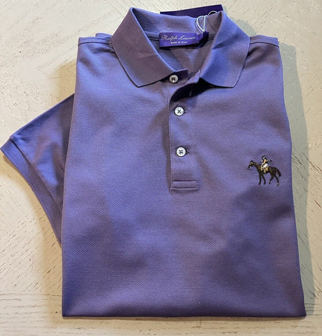 NWT $395 Ralph Lauren Purple Label Men's Polo Shirt Color Purple Size S Italy