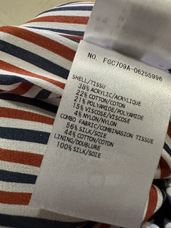 New $3200 Thom Brown Seasonal Pleated Tweed Midi Skirt White/Multi 38/4