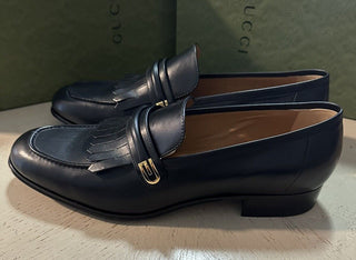 NIB Gucci Mens Loafers Moccasin Shoes Black 13.5 US/12.5 UK 714680