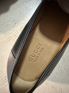 NIB Gucci Mens Loafers Moccasin Shoes Black 13.5 US/12.5 UK 714680