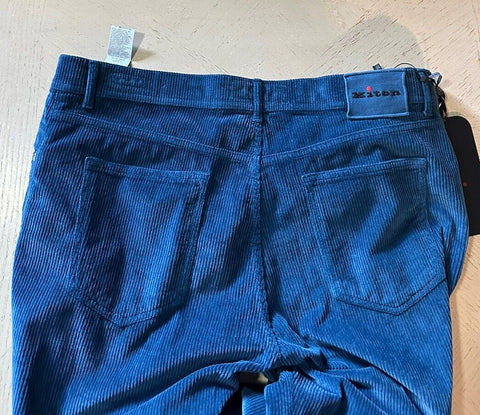NWT $1495 Kiton Men’s Corduroy Cashmere Blend Pants Sky Blue 30 US/46 Eu Italy