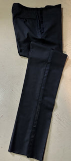 NWT $2410 Kiton Men’s Tuxedo Pants Super 150S Wool Black 32 US/48 Eu