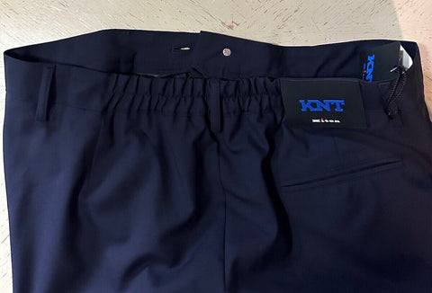 NWT $1395 KNT BY KITON Wool Drawstring Cargo Dress Pants Navy 38 US/54 Eu Italy