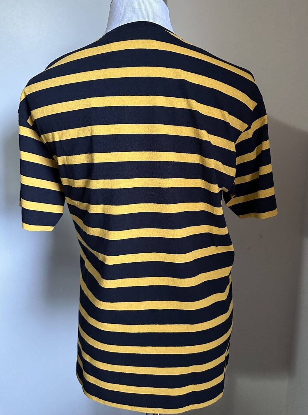 New Gucci Mens Gucci HA HA HA Short Sleeve T Shirt Jersey Black/Yellow Size XL