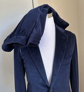 New $7995 KITON Men’s Velvet  Suit Blue 42R US/52R Eu Italy