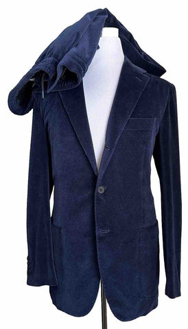 New $7995 KITON Men’s Velvet Suit Blue 44R US/54R Eu Italy