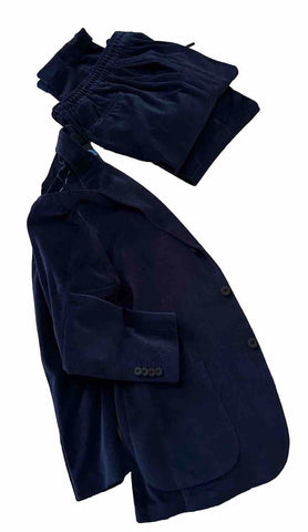 New $7995 KITON Men’s Velvet Suit Blue 44R US/54R Eu Italy