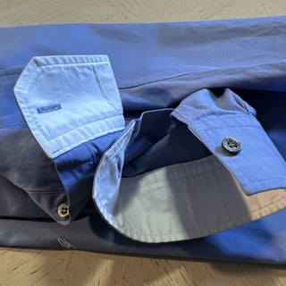 Gucci Men’s Slim Fit Dress Shirt Blue Size 42/16.5 Switzerland