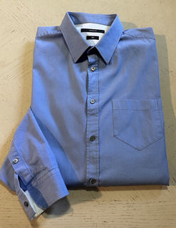 Gucci Men’s Slim Fit Dress Shirt Blue Size 42/16.5 Switzerland