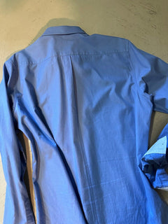 Gucci Men’s Slim Fit Dress Shirt Blue Size 42/16.5 Switzerland