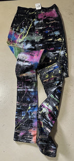 New $1995 Dolce&Gabbana Women’s Splatter Paint Skinny Jeans Black/Multi 40 It.