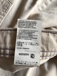 New $475 D&G Women's Pants Jeans Cream Size 28 Made In Italy - BAYSUPERSTORE