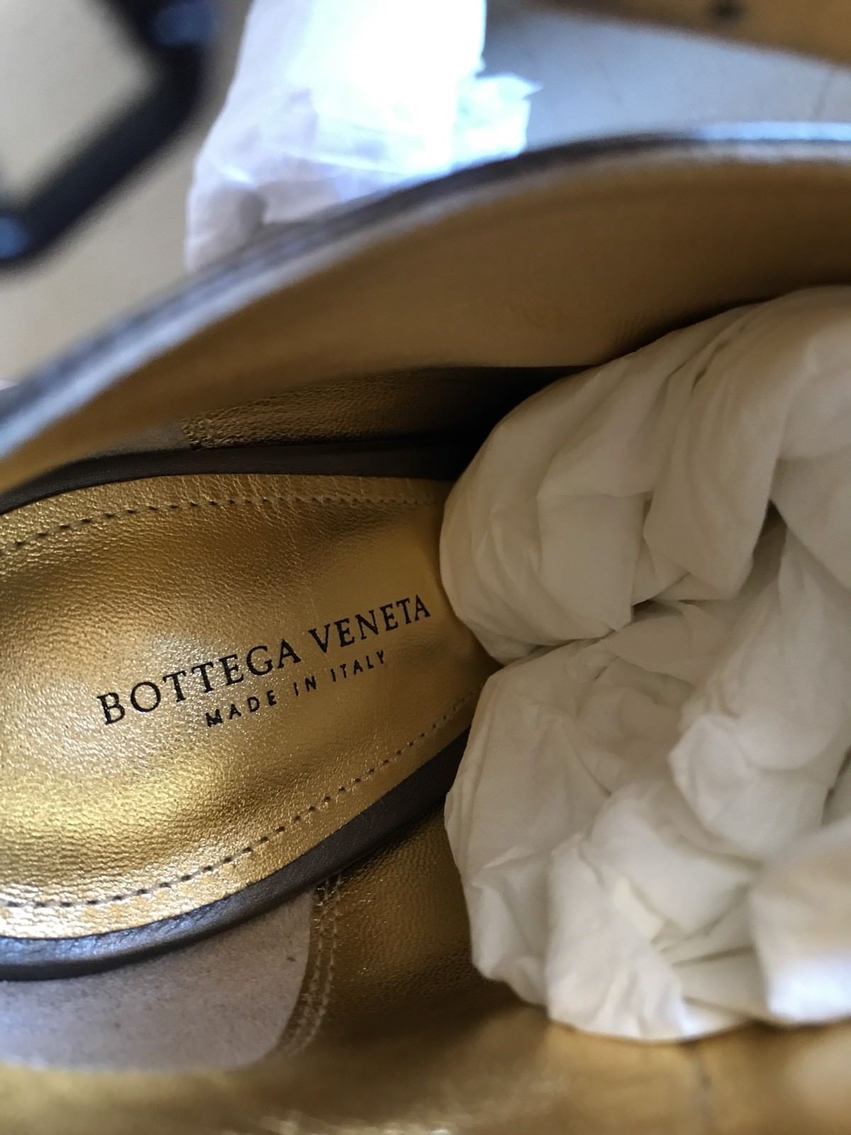 NIB $990 Bottega Veneta Women Leather Shoes Boots Metal Black 9 US ( 39 Eu ) - BAYSUPERSTORE