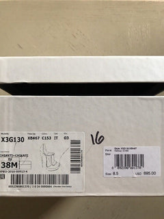 NIB $695 Emporio Armani Women’s Sandal Shoes Red/Burgundy 8 US ( 38 Eu ) X3G130 - BAYSUPERSTORE