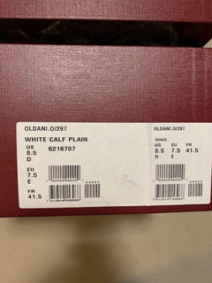 New $650 Bally Men Oldani Leather High-Top Sneakers White 8.5 US Italy