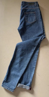 New $550 Bally Women's Jeans Pants Blue 8 US ( 40 Eu ) Italy