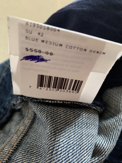 New $550 Bally Women's Jeans Pants Blue 8 US ( 40 Eu ) Italy