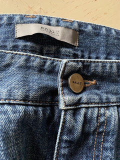New $550 Bally Women's Jeans Pants Blue 8 US ( 40 Eu ) Italy