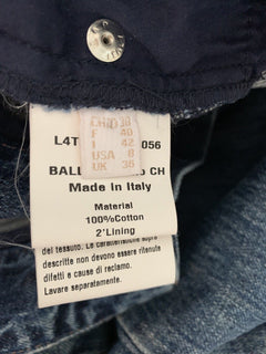 New $550 Bally Women's Jeans Pants Blue 8 US ( 40 Eu ) Italy