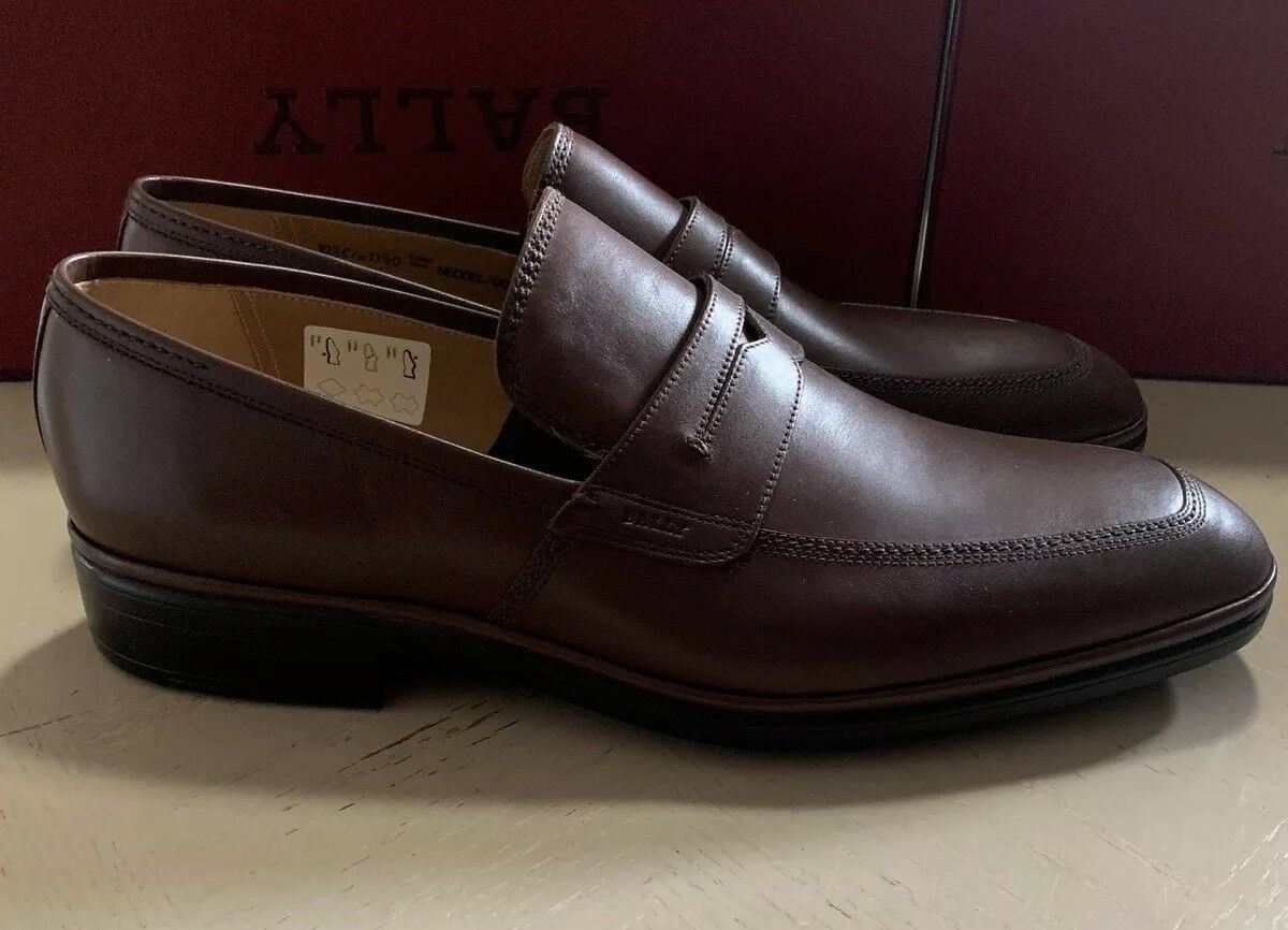 New $495 Bally Men Neddel Leather Very Light Shoes MD Brown 11.5 US ( 44.5 Eu )