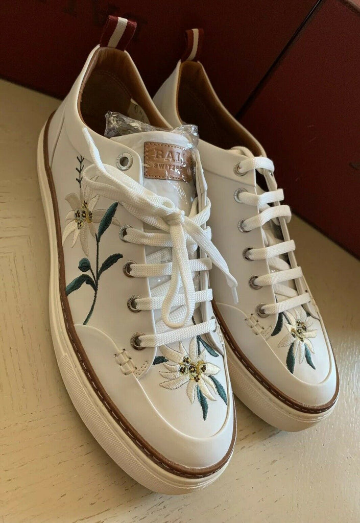 New $650 Bally Men Hernando Leather Sneakers Shoes Color White 13 US Switzerland