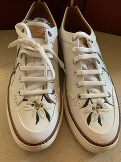 New $650 Bally Men Hernando Leather Sneakers Shoes Color White 13 US Switzerland