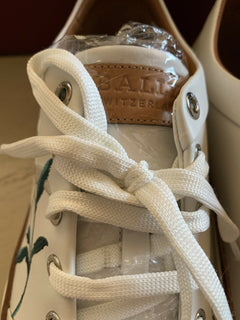 New $650 Bally Men Hernando Leather Sneakers Shoes Color White 13 US Switzerland