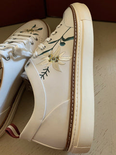New $650 Bally Men Hernando Leather Sneakers Shoes Color White 13 US Switzerland