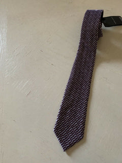 New $445 Giorgio Armani Neck Tie Purple Hand made in Italy