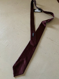 New $445 Giorgio Armani Neck Tie Purple Hand made in Italy