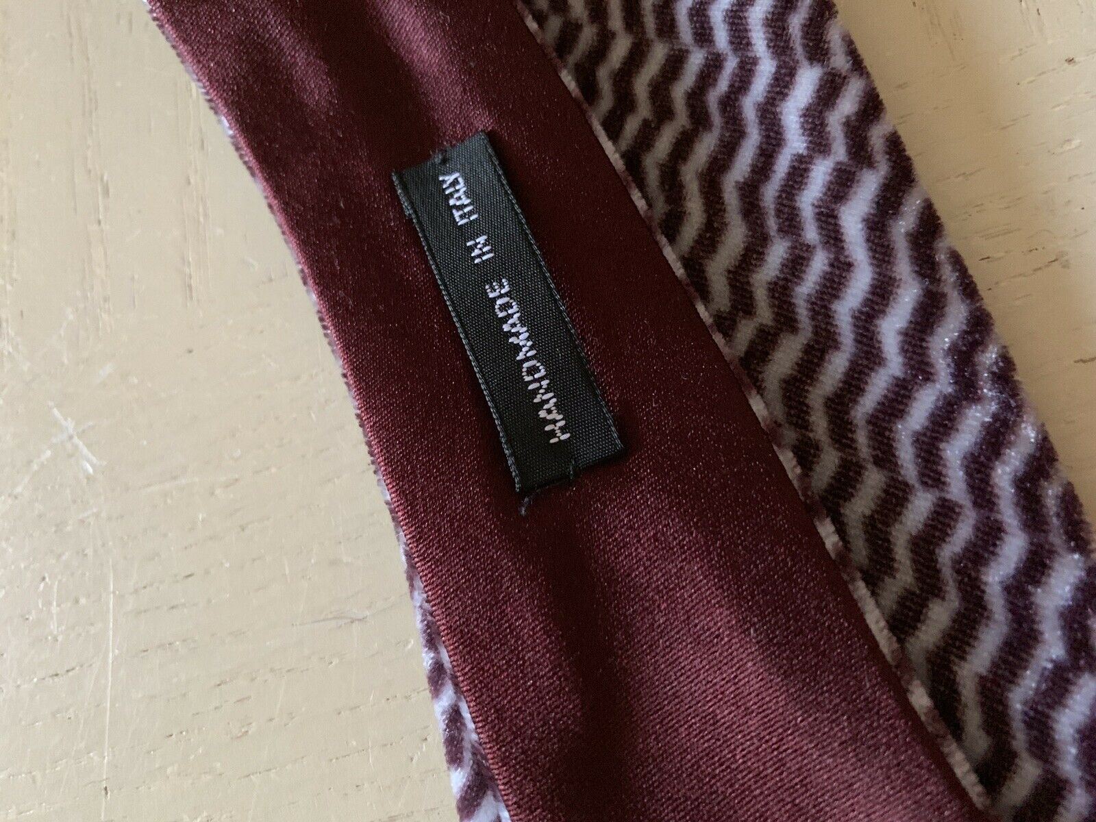 New $445 Giorgio Armani Neck Tie Purple Hand made in Italy