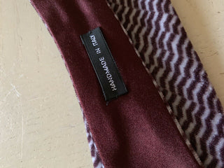 New $445 Giorgio Armani Neck Tie Purple Hand made in Italy