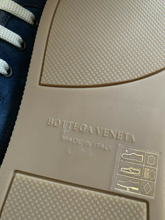 NIB $ 720 Bottega Veneta Herren Wildleder Sneakers Schuhe Blau 9,5 US (42,5 Eu) Italien 