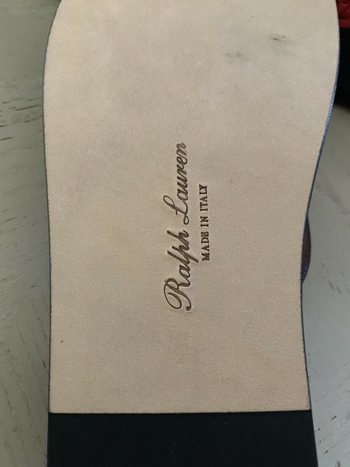 New $495 Ralph Lauren Purple Label Mens Vachetta Leather Sandal Red 8.5 US