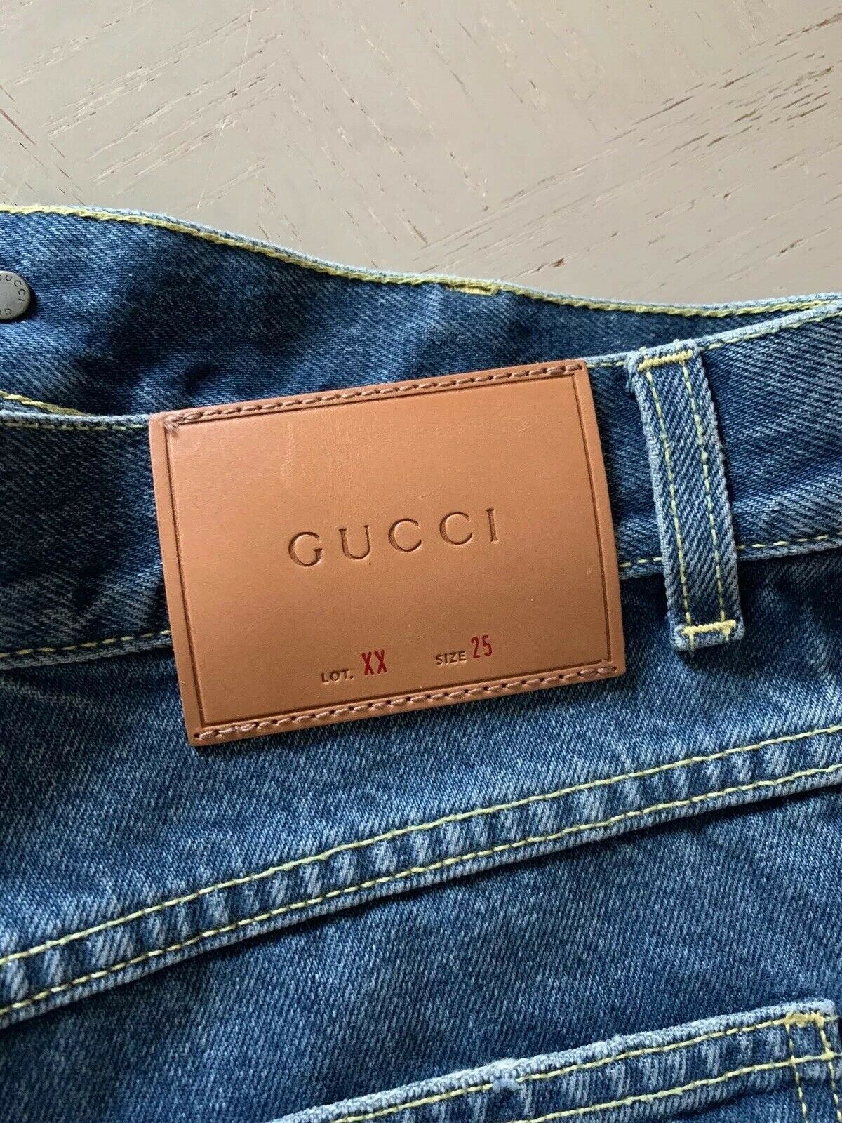 New $945 Gucci Women's Jeans Pants Skirt Blue Size 25