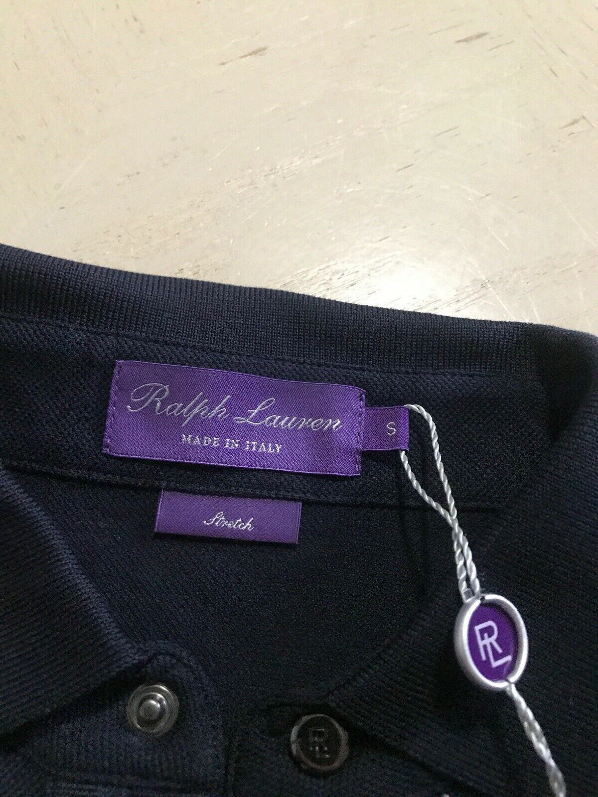NWT $375 Ralph Lauren Purple Label Men Polo Shirt Blue S Italy