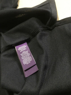 Neu mit Etikett: 375 $ Ralph Lauren Purple Label Herren-Poloshirt Blau S Italien