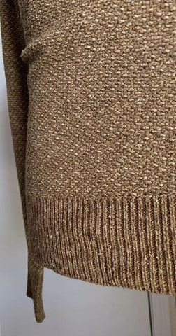 NWT $895 Ralph Lauren Purple Label Мужской шелковый свитер с круглым вырезом Коричневый XL Италия