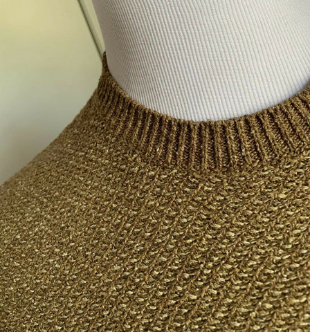 NWT $895 Ralph Lauren Purple Label Мужской шелковый свитер с круглым вырезом Коричневый XL Италия