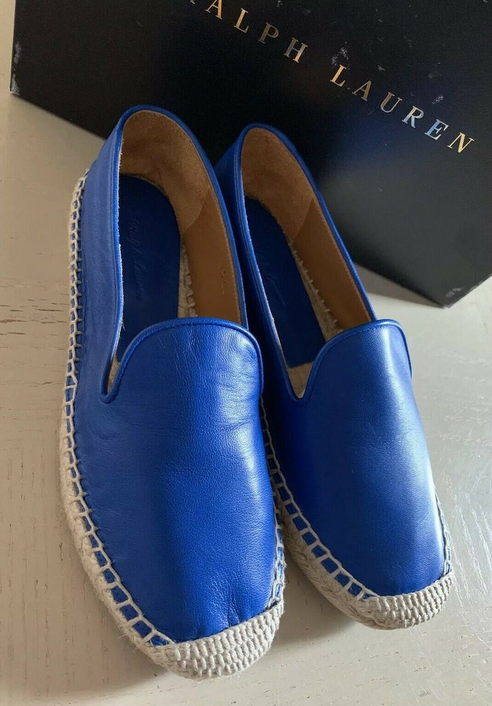 NIB $550 Ralph Lauren Purple Label Women Espadrille Blue 5.5 US ( 35.5 Eu )