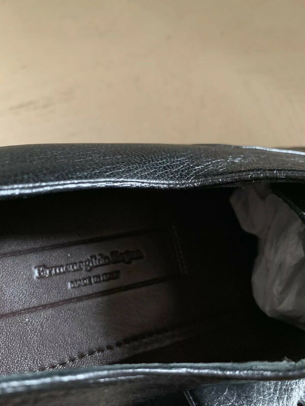 New $695 Ermenegildo Zegna Oxford Shoes Black 11.5 US ( 44.5 Eu ) Italy