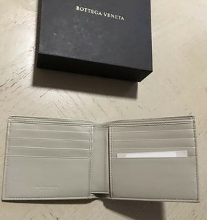 New Bottega Veneta Mens Wallet Camel/Black 113993 Italy