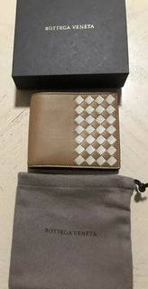 New Bottega Veneta Mens Wallet Camel/Cream  113993 Italy