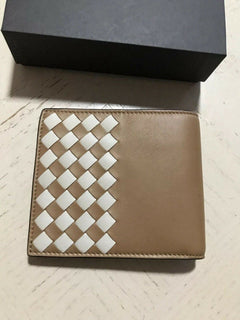 New Bottega Veneta Mens Wallet Camel/Cream  113993 Italy