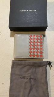 New Bottega Veneta Mens Wallet Fume/Orange 113993 Italy