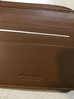 New Bottega Veneta Mens Wallet Fume/Orange 113993 Italy