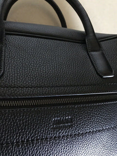 Neue 1395 $ Armani Collezioni Herren Leder Aktentasche Reisetasche Schwarz