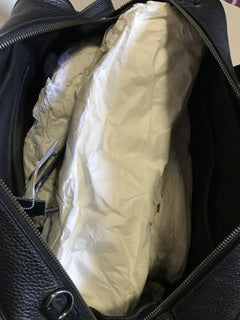 Neue 1395 $ Armani Collezioni Herren Leder Aktentasche Reisetasche Schwarz