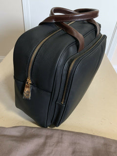 New $1200 Bottega Veneta Men Leather Brefcase Bag Black Italy