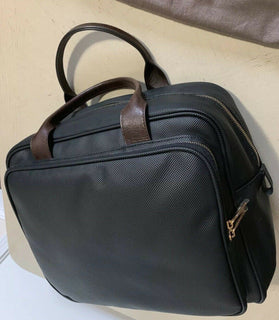 New $1200 Bottega Veneta Men Leather Brefcase Bag Black Italy